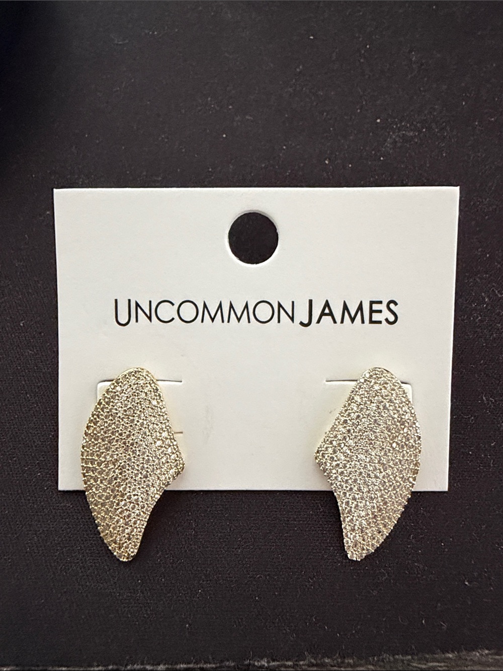 Uncommon James Bombshell Gold earrings NWT